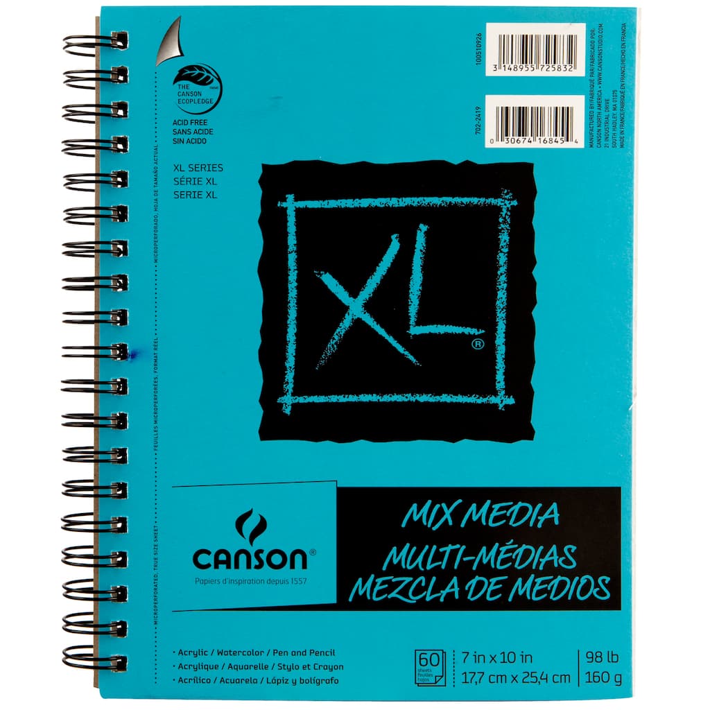 Canson XL Mix Media Paper 9"x12" 